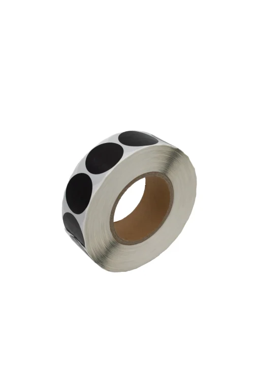 لیبل دزدگیر دایره ای مشکی قطر 4 سانتی متر (بسته 1000 عددی)